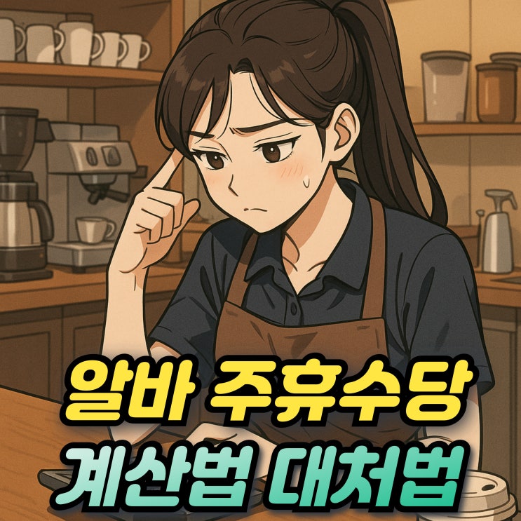  알바 주휴수당 조건 계산기 사용방법 편의점알바 미지급시 대처방법은?