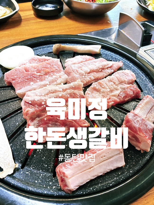  동탄 육미정 솔직후기 영천동 돼지생갈비 두께 실화냐고요?