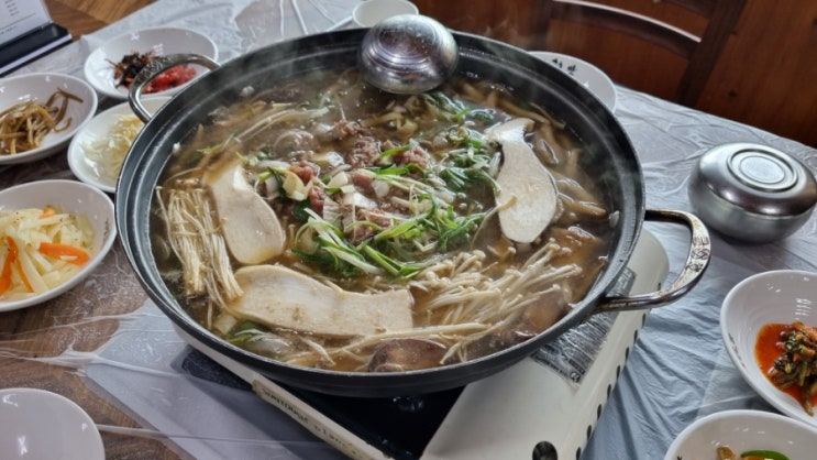  거창맛집 수승대 임정은가든 한우버섯전골