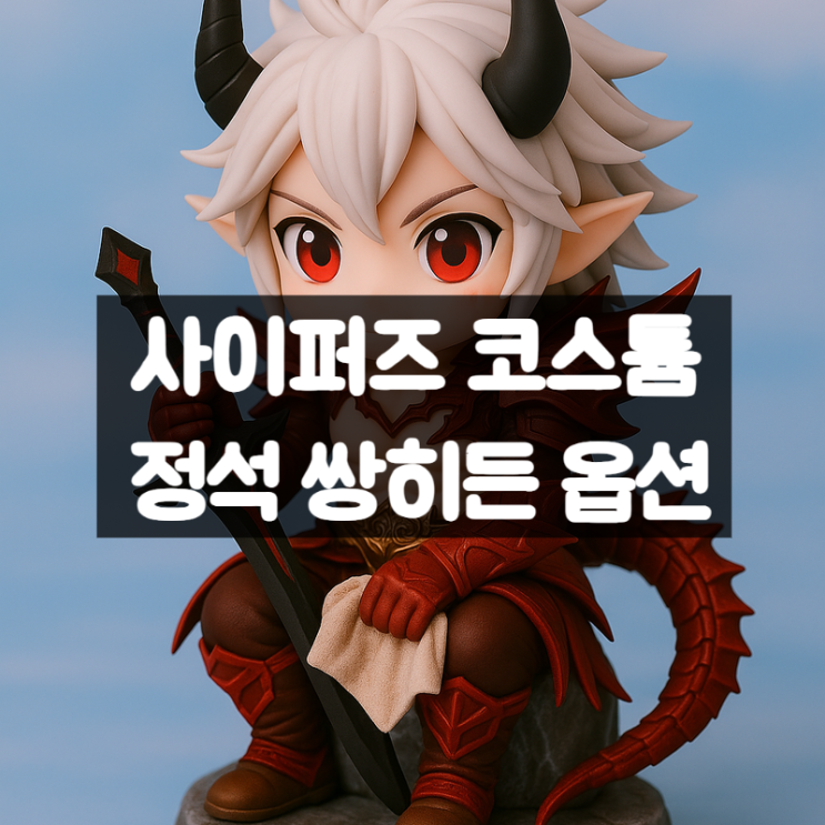  사이퍼즈 코스튬 정옵 쌍히든 옵션 총정리｜2025년 최신판