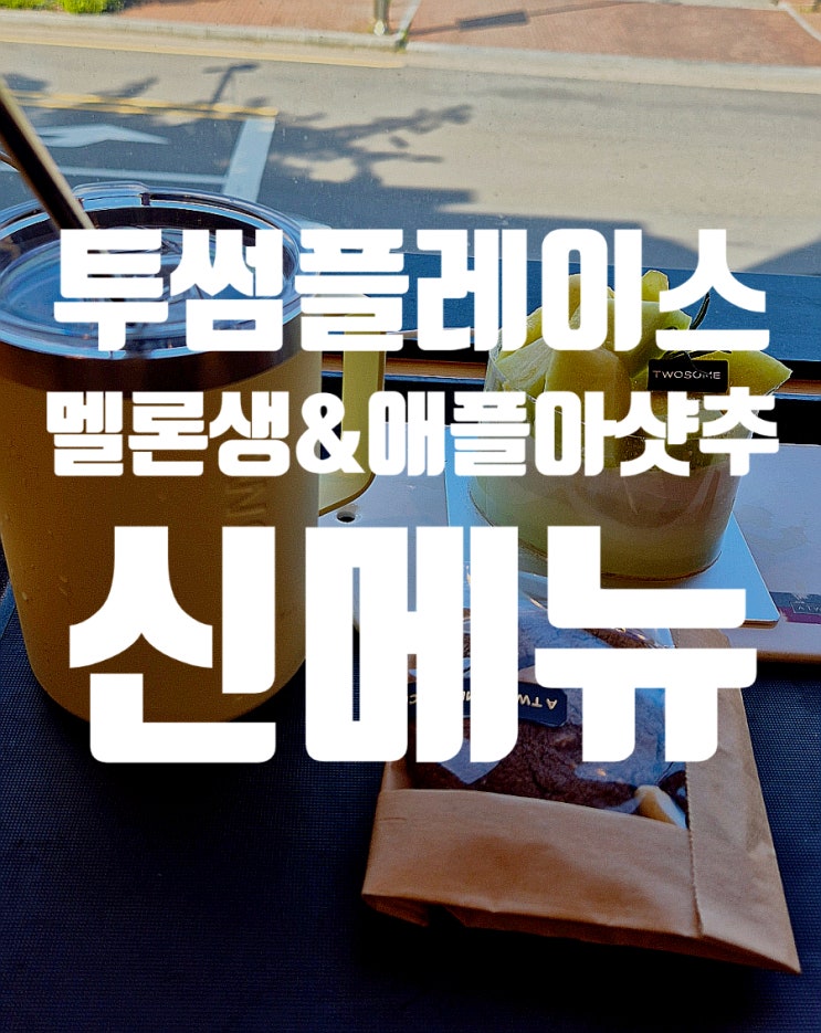  투썸 신메뉴 케이크 멜론생과 애플 아샷추 후기