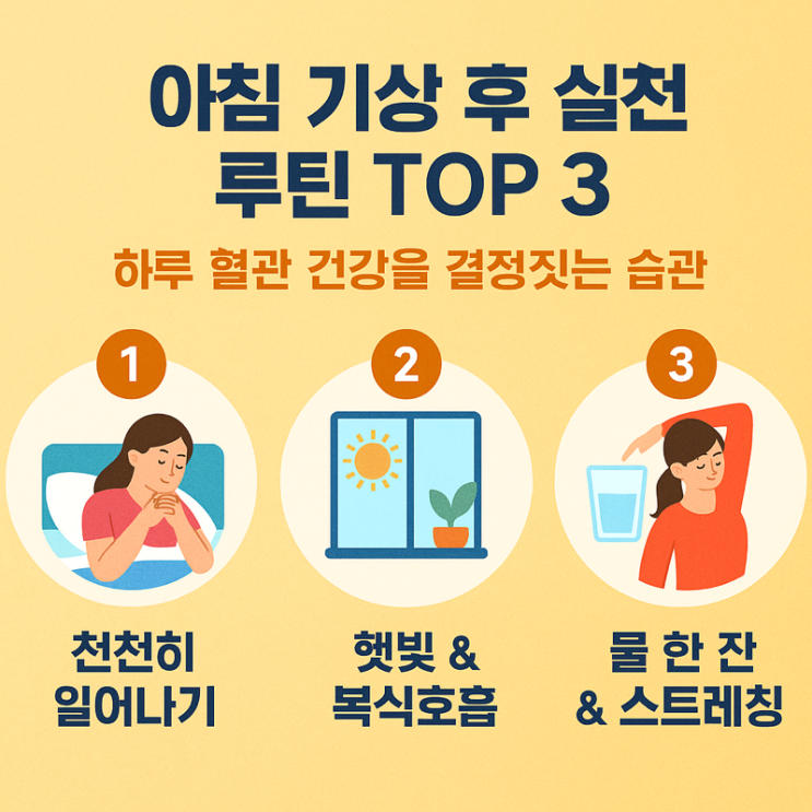  아침 기상 후 실천 루틴 TOP 3
