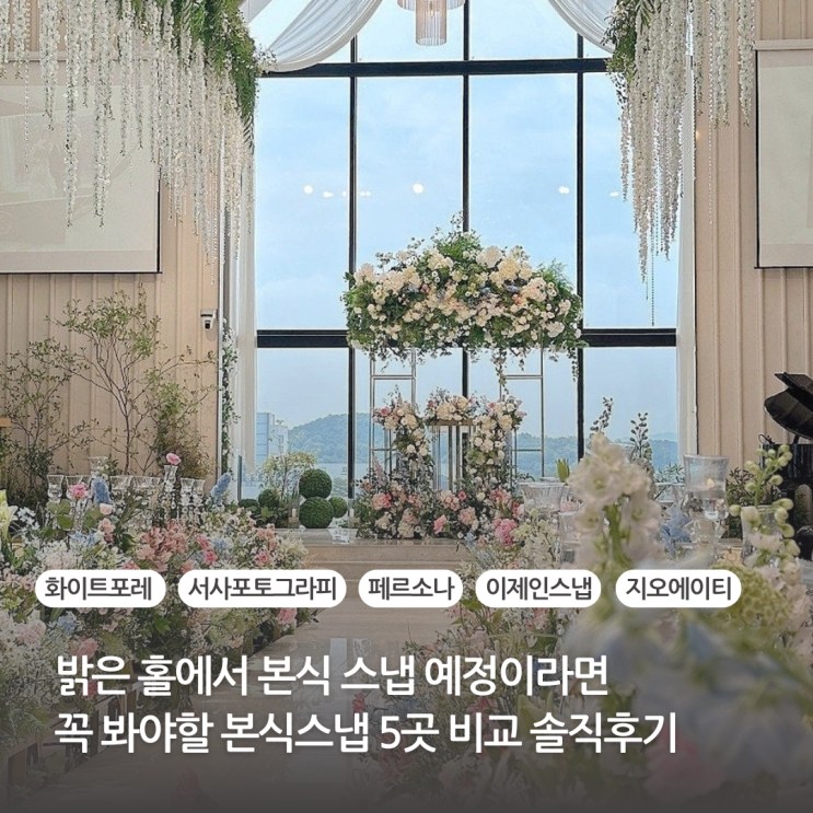  밝은홀에서 본식스냅 예정이라면 꼭 봐야할 본식스냅업체 5곳 비교 후기 (화이트포레 서사포토그라피 페르소나 이제인스냅 지오에이티스튜디오)