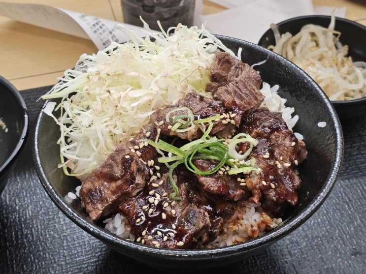 오사카 자유여행 추천 맛집! 난바 혼밥맛집 고기극장(Niku gekijo)에서 즐긴 고기덮밥