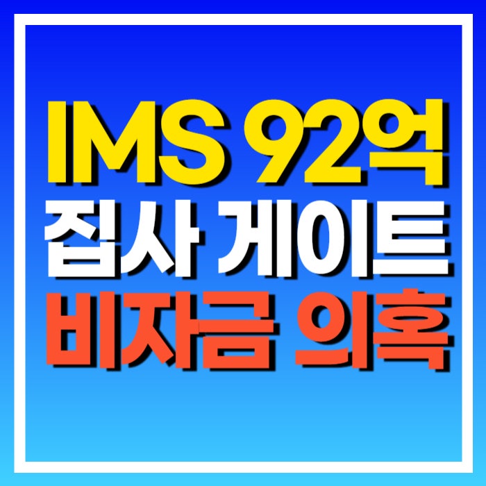 <b>김건희</b> 비자금 김예성 <b>IMS</b> 외주비 92억 민중기 <b>특검</b> 영장 집사... 