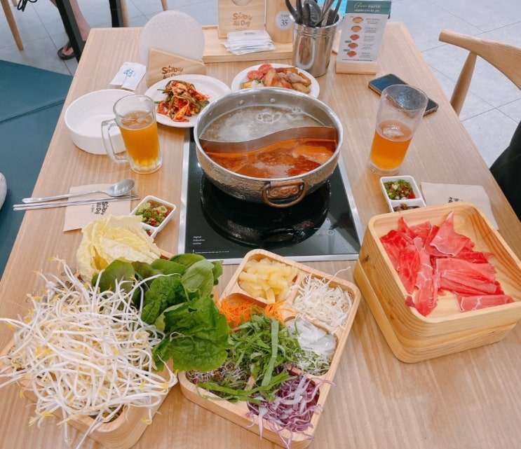  해운대 맛집 샤브올데이 부산해운대점 호텔식샤브생맥주무한