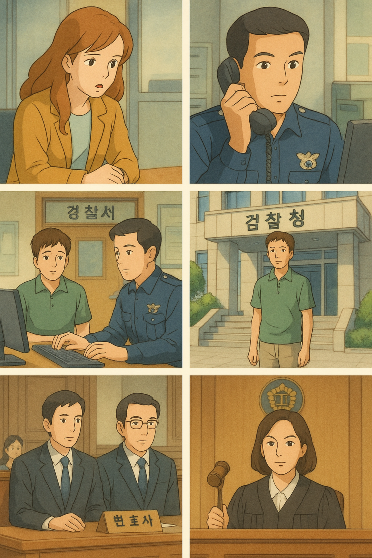  경찰수사부터 법원재판까지의 형사소송절차 과정