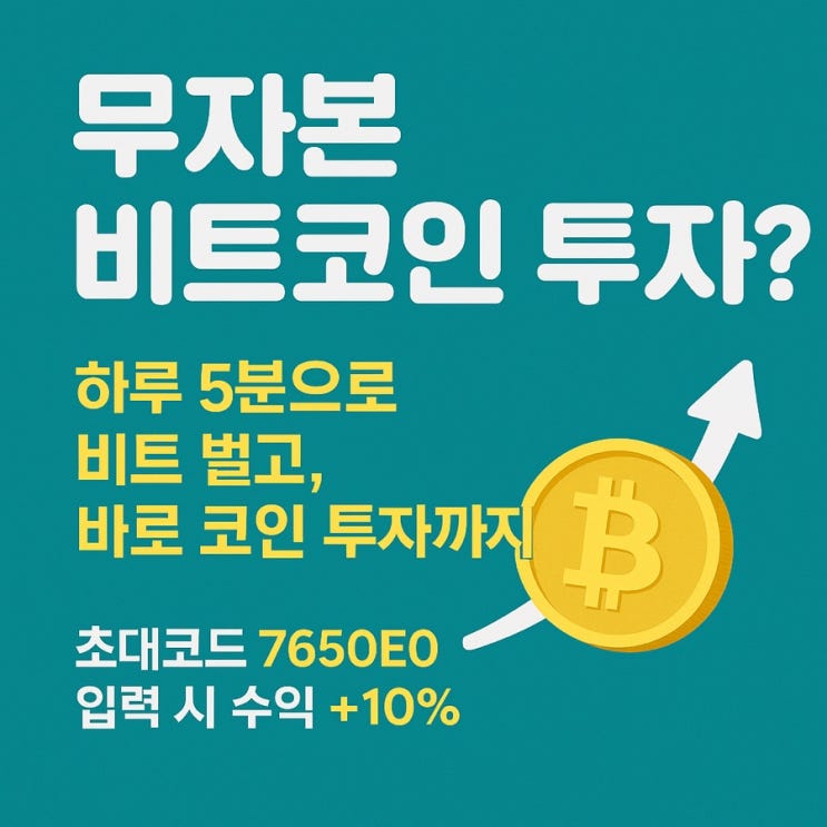  비트워크로 시작한 무자본 비트코인 투자, 3주 만에 수익률 +4.5%
