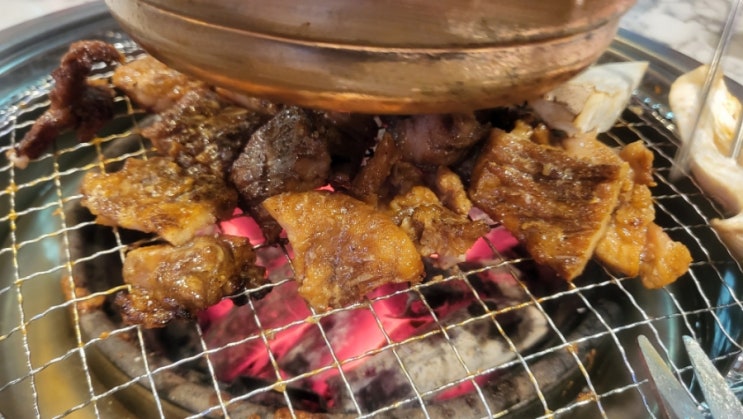  인천 주안역 돼지갈비 맛집 / 마장동고기집 주안북부역점 돼지갈비, 돼지껍데기 내돈내산 후기