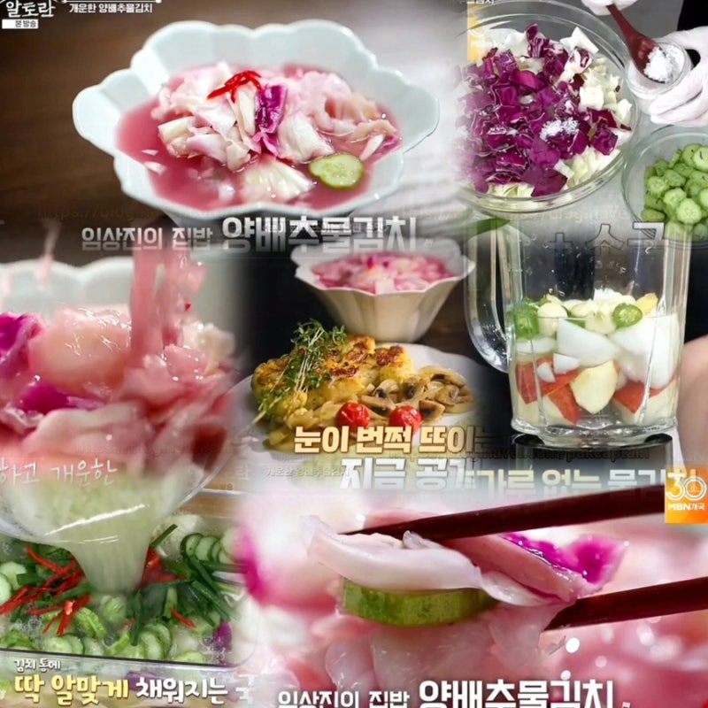 알토란 양배추물김치 담그는법 임상진 하얀 물김치레시피 양배추요리