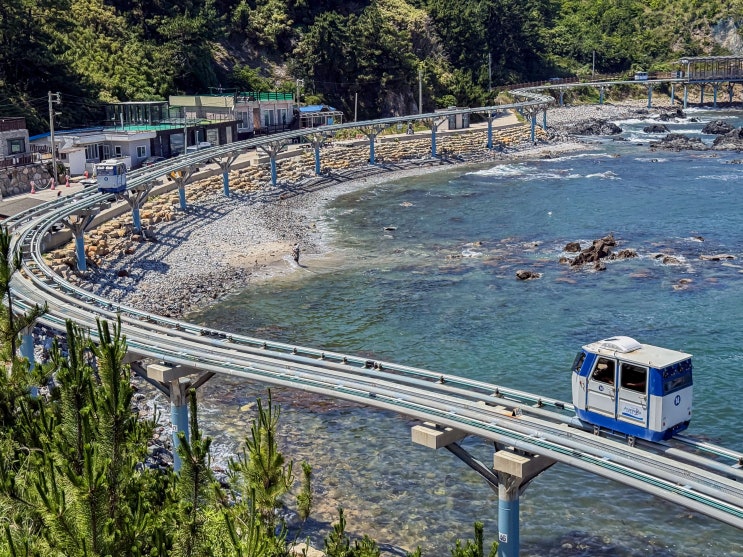  울진 가볼만한곳, 죽변 하트해변과 드라마 폭풍속으로 세트장 촬영지 (어부의집, 주차장)