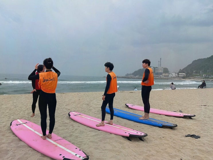  인구서프, 양양 서핑 커플과 함께하는 멋진 서핑 체험