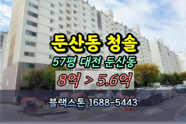  둔산동 청솔아파트 경매 57평 [2024타경121869]