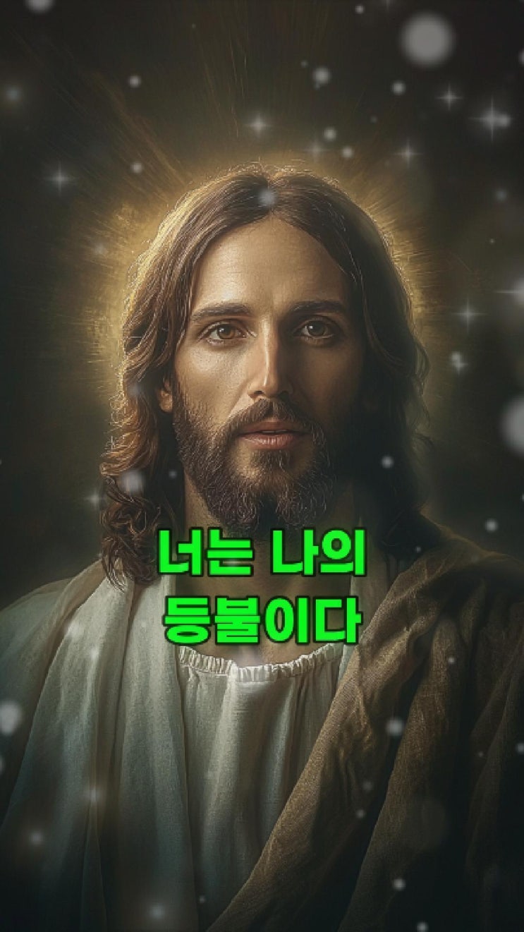  예수님의 메시지: 너는 나의 빛을 비추는 등불이다  거룩한 말씀️