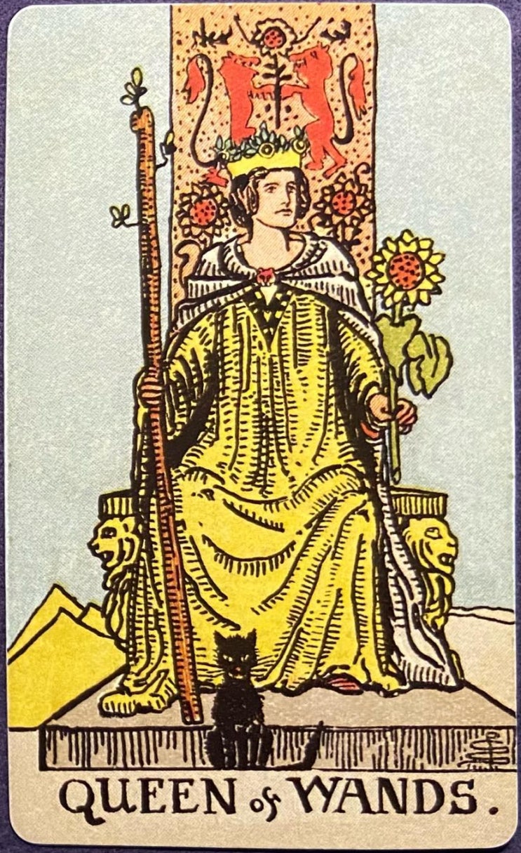  [타로카드 해석] 타로카드 완드 13번(Queen of Wands)을 알아보자