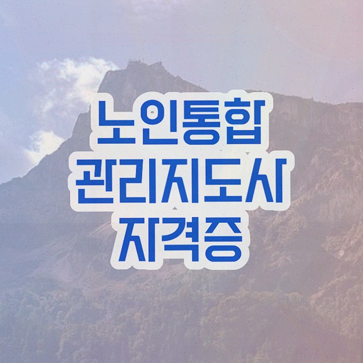  노인미술지도사 , 노인통합관리지도사 쉽고 간편하게 합격한 후기 알려드립니다