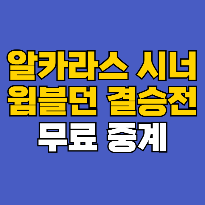 <b>윔블던</b> 결승 무료 중계 생방송 <b>알카라스</b> 야닉 시너 7월 13일... 