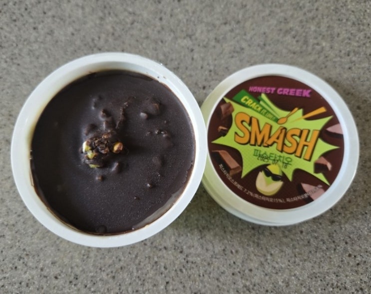  깨먹는 디저트 초코쉘 그릭요거트 smash 어니스트그릭
