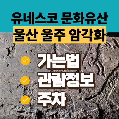 울산 울주 암각화 가는법, 꼭 알고가야 할 관람 꿀팁