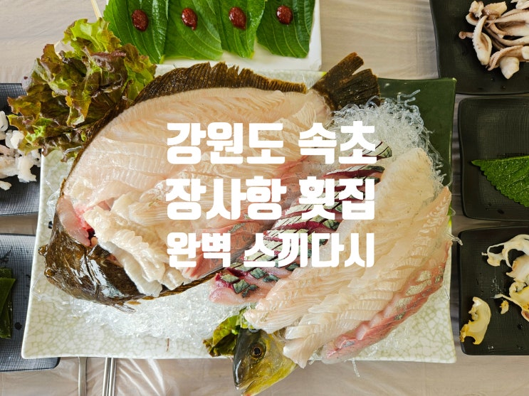  강원도 속초 | 장사항 맛집 횟집 바다뷰 속초 장사동 맛집 한산횟집 완벽한 스끼다시 단체석 완비