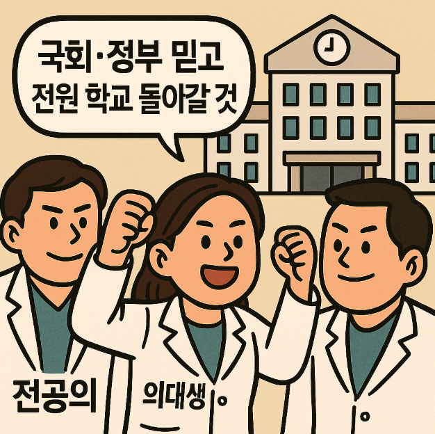 <b>의대생</b> <b>전원</b> 복귀 선언! 갈등에 대한 시작과 끝