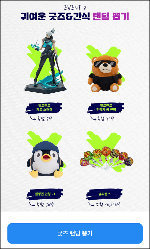  우리원뱅킹 굿즈&간식 뽑기(츄파춥스등 10,065명)즉당~08.03