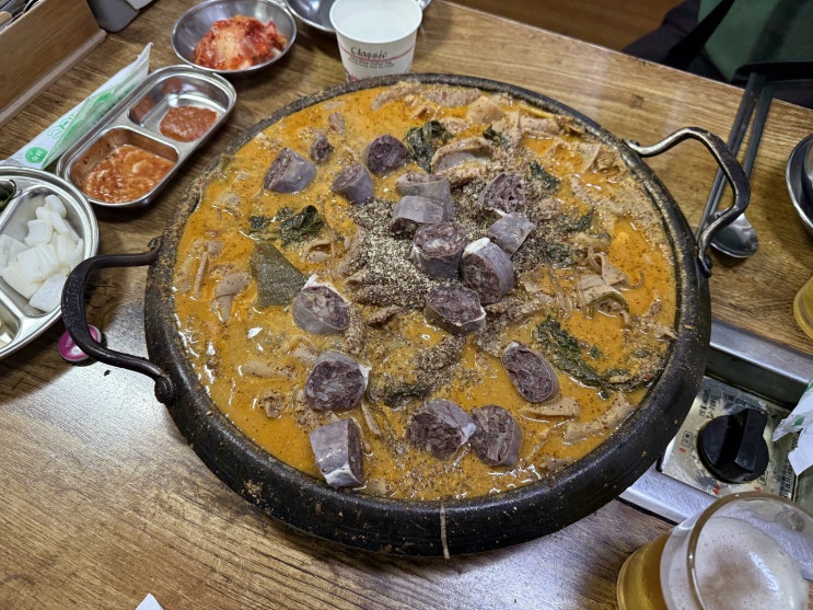  순대곱창전골, 붕장어 세꼬시와 문어숙회 먹부림 기록 / 종로 3가