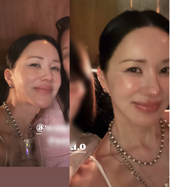 <b>엄정화</b>, 동안 미모 <b>클럽</b> 접수...55세 맞아? 행복한 근황 공개