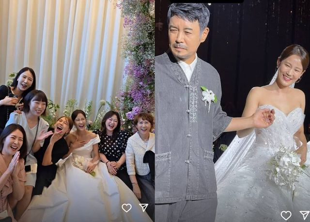  '결혼' 김지민, 父 빈자리 김대희가 채웠다…무려 3사 개그맨 총출동 '의리'의 현장 (엑's 이슈)[종합]