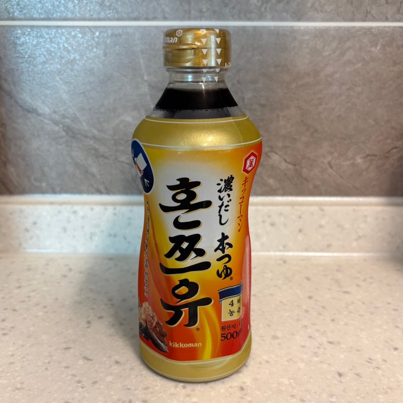 메밀소바를 간편하게 혼쯔유 사용법
