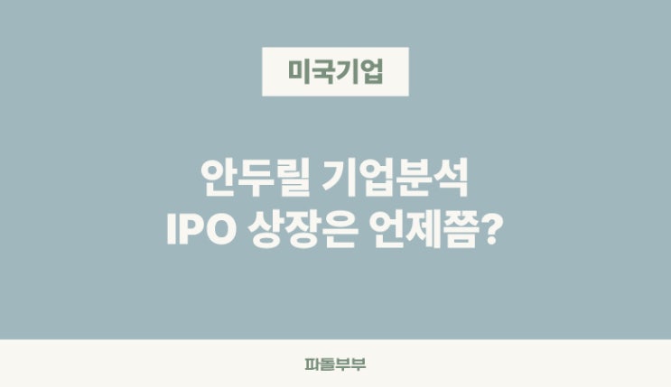  안두릴 Anduril  주식 상장가능성 기업 분석 투자방법