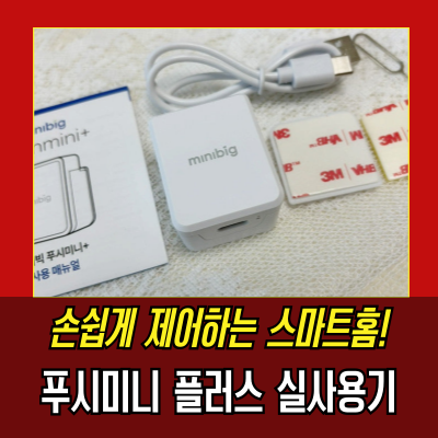  미니빅 푸시미니 플러스 원격 스마트 스위치, 편리한 원격 제어와 스마트홈 구축