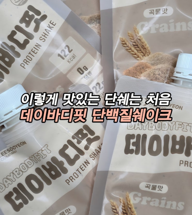  스위치온 다이어트 필수템 식사대용 프로틴 쉐이크 파우더 데이바디핏 단백질 쉐이크