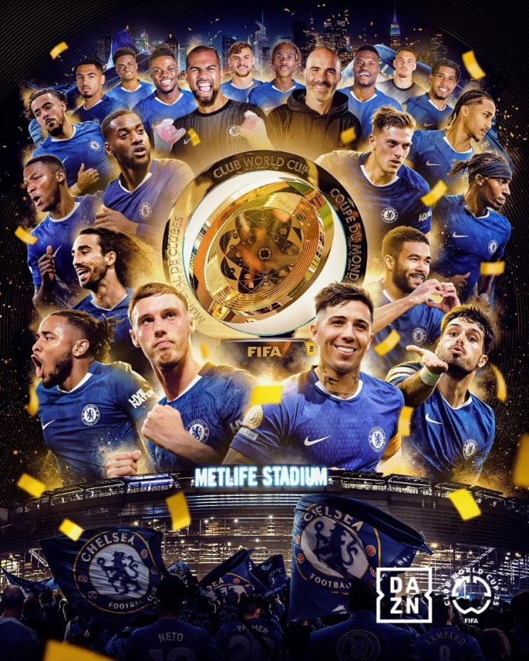 파머 2골 1도움' <b>첼시</b>, PSG 꺾고 2025 FIFA <b>클럽 월드컵 우승</b>