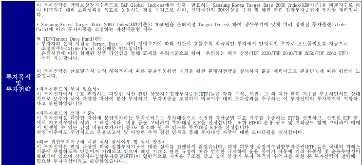  KODEX TDF2060 액티브 (7/22 상장 예정)