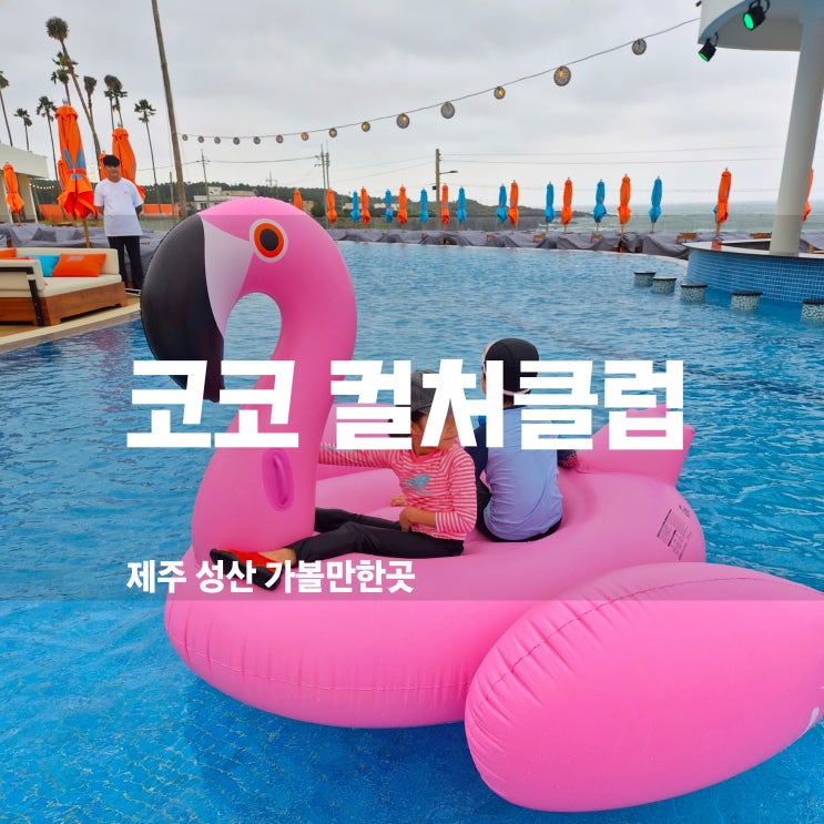  제주 핫플 코코컬처클럽 가족과 함께 즐긴이국적인 물놀이!