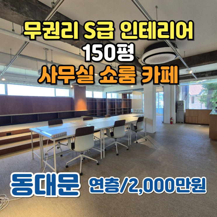  동대문 사무실 임대 S급 인테리어와 집기 세팅까지 완벽한 공간