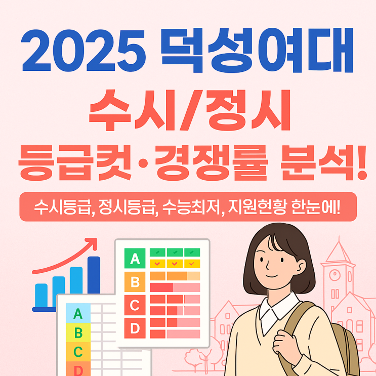  2025 덕성여대 수시 등급 정시 입결 분석(수능최저)