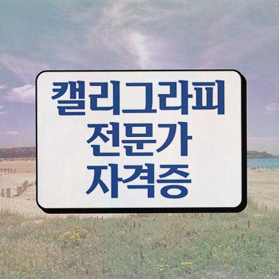  캘리그라피초대장 , 자격증 준비한 방법 핵심 정보 가득