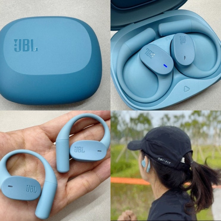  러닝이어폰 오픈형이어폰 JBL SENSELITE 공기전도 블루투스이어폰 블루컬러 사용후기