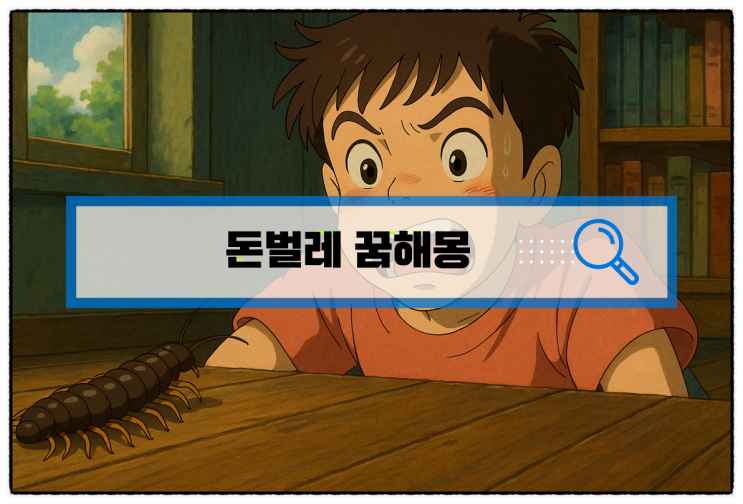  [무료꿈해몽] 돈벌레 꿈해몽 재물운 길몽20가지, 흉몽20가지
