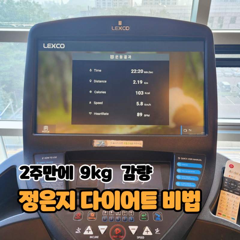 2주만에 9kg 감량 정은지 다이어트 비결 운동 식단 루틴