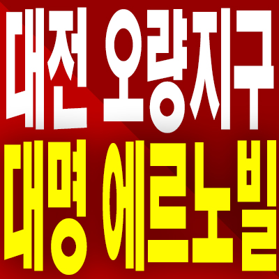  대전 오량지구 대명 에르노빌 민간임대아파트 복수동 10년전세 분양가 모델하우스