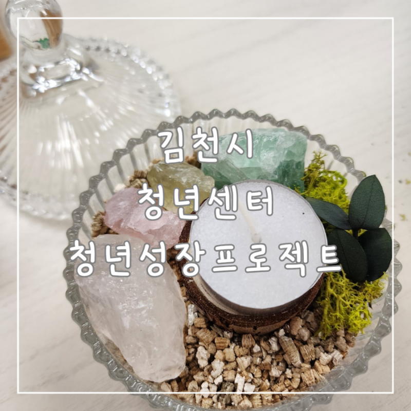 김천시 청년센터 청년성장프로젝트, 여름밤 독서! 모스 아로마 디퓨저 만들기