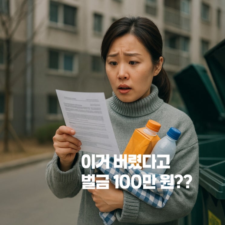  이렇게 버리면 100만 원 과태료랍니다