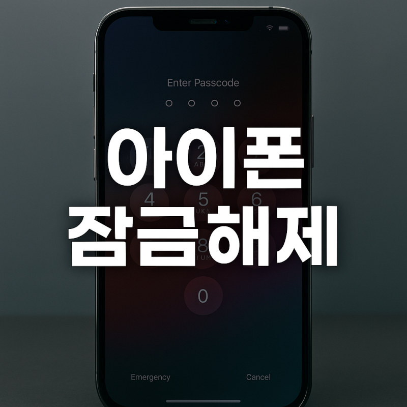 아이폰 비밀번호 풀기 분실했을때 초기화 없이 해제 데이터 복구