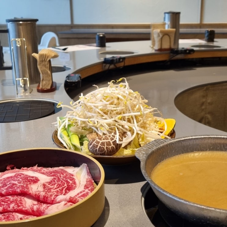  판교역 맛집 진스키야키 판교본점 와규와 한우 투뿔