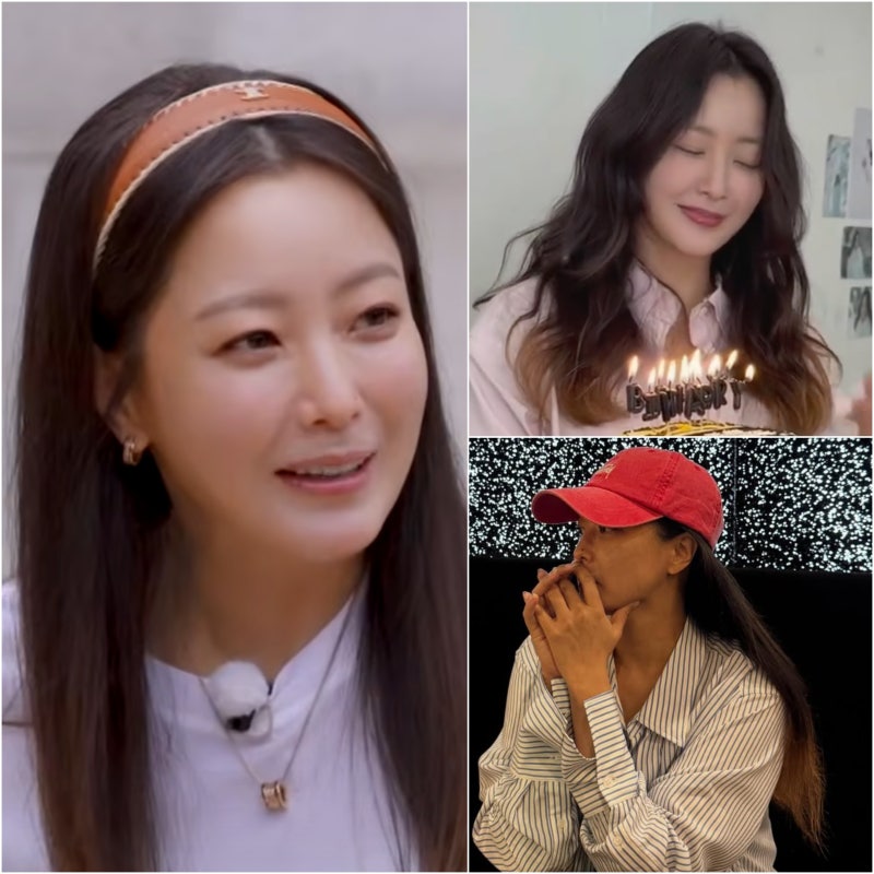 김희선 긴머리 투톤 염색 셀린느 머리띠 40대 여성 헤어스타일