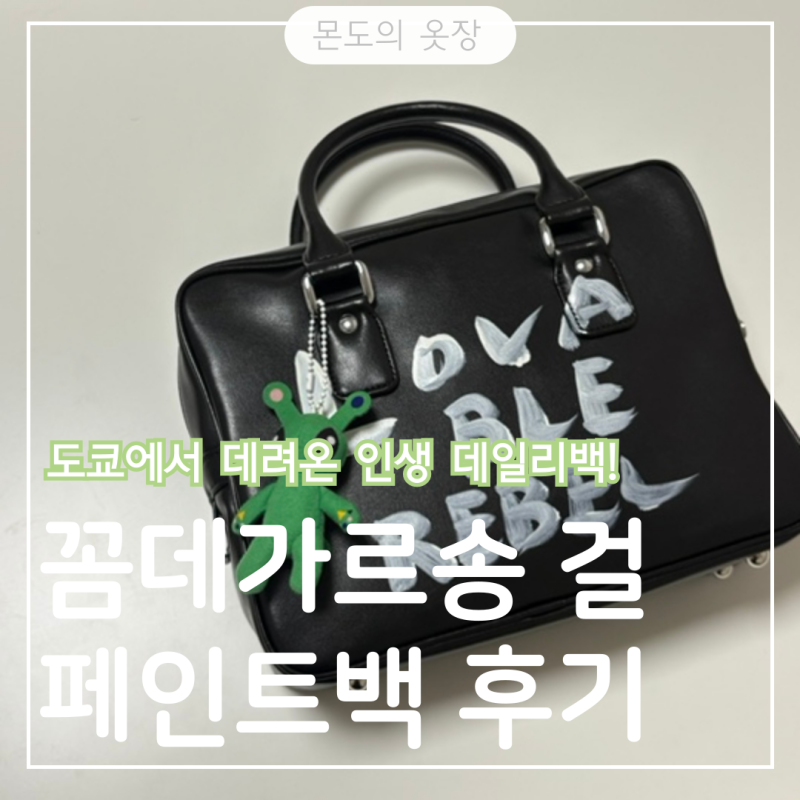 꼼데가르송 걸 페인트백, 유니크한 디자인과 실용성 후기