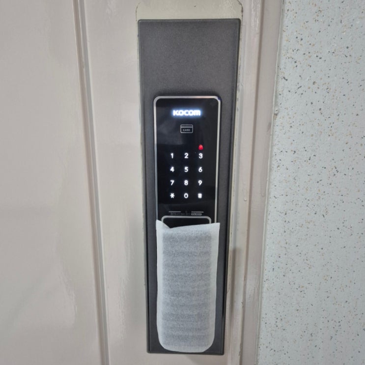  구리 교문동 덕현아파트 코콤 도어락 KDL-8500, 현관철물 교체